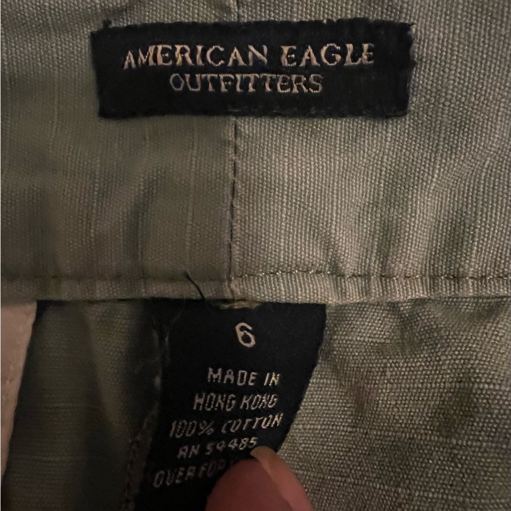 American Eagle Outfitters Olive Mini Cargo Skirt - Picture 4 of 7